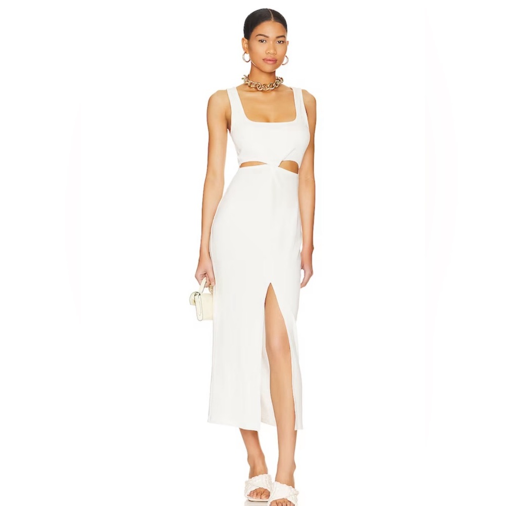 Revolve L*Space Women’s “Skyler” Dress -white Size Large. NEW WITH TAGS